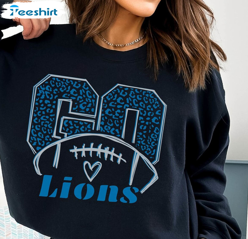 Retro Detroit Football Team Sweatshirt, Must Have Detroit Lions Shirt Sweater