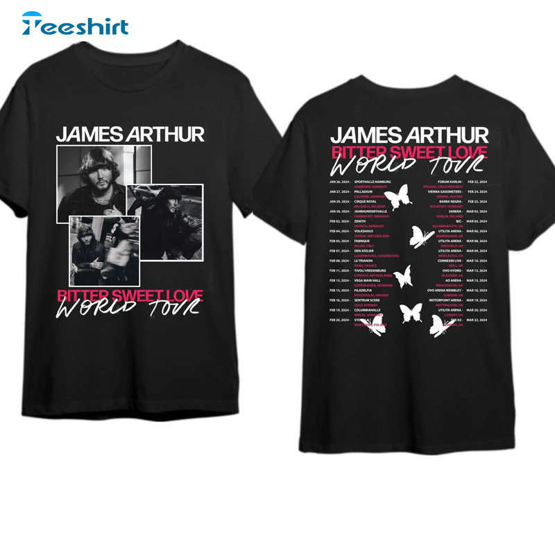 Cool Design James Arthur Shirt, Neutral James Arthur Tour Sweatshirt Short Sleeve