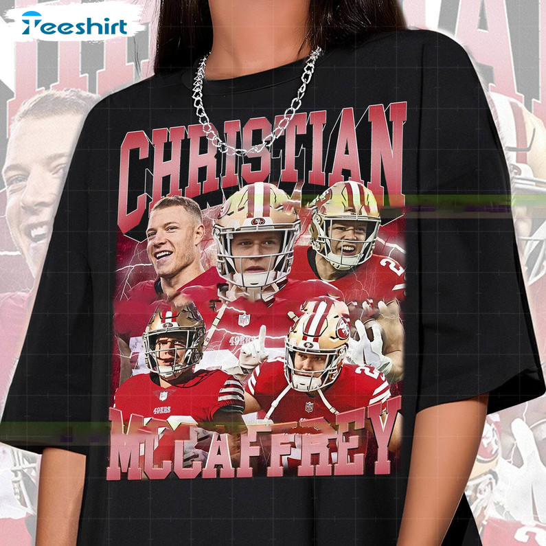 Limited Christian Mccaffrey Shirt, Football Inspired Short Sleeve Long Sleeve