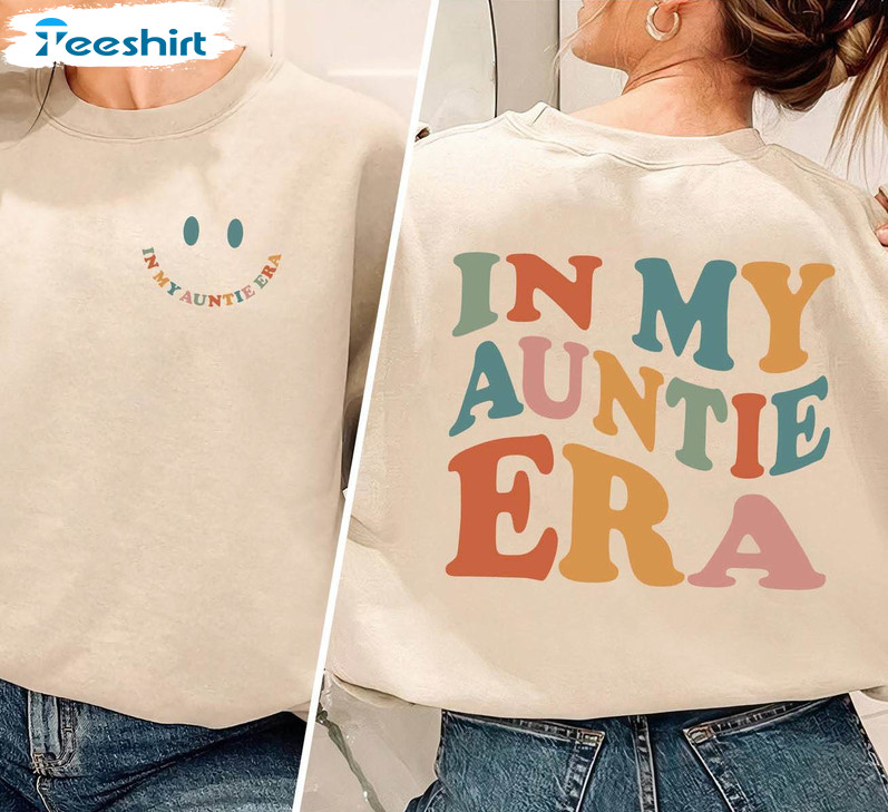 In My Auntie Era Inspired Shirt, Vintage New Aunt Unisex T Shirt Tee Tops