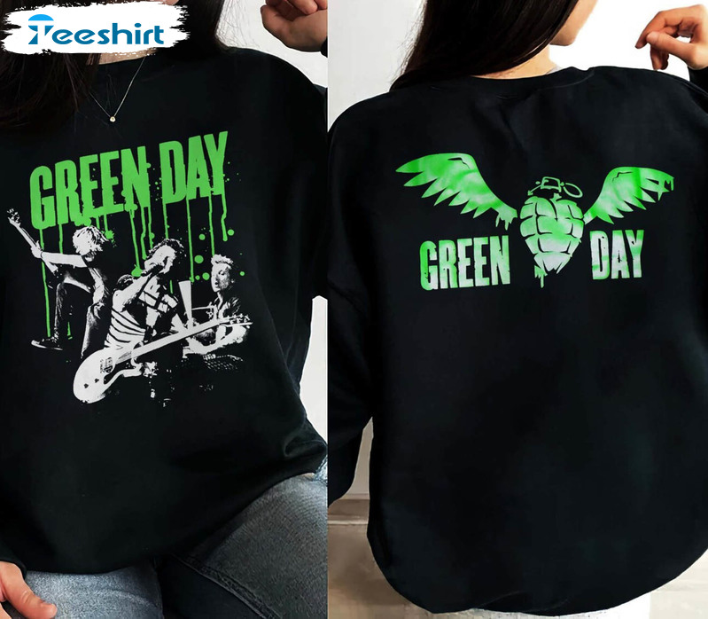 Unique Green Day The Saviors 2024 Tour Sweater, Green Day Dookie Shirt Tank Top