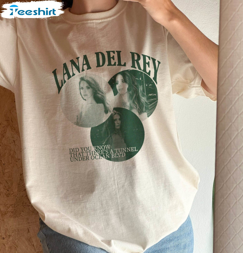 New Rare Lana Del Rey Tour Shirt, Cute Lana Del Rey Photo Crewneck Unisex Hoodie