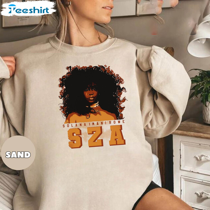 Groovy Sza Sweatshirt, Cool Design Sza S.o.s Tour 2023 Shirt Short Sleeve