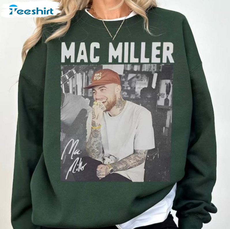 Cool Design Mac Miller Sweatshirt, Country Music Hip Hop Long Sleeve Crewneck