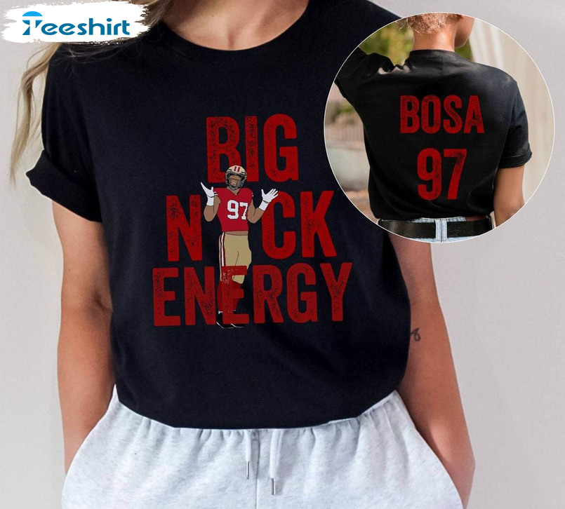 Groovy Big Nick Energy Bosa 97 Long Sleeve , Retro Nick Bosa Sweatshirt Sweater