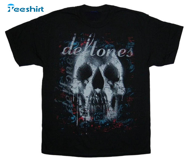 Cool Design Deftones Skull Sweatshirt , Deftones Around The Fur Shirt Hoodie