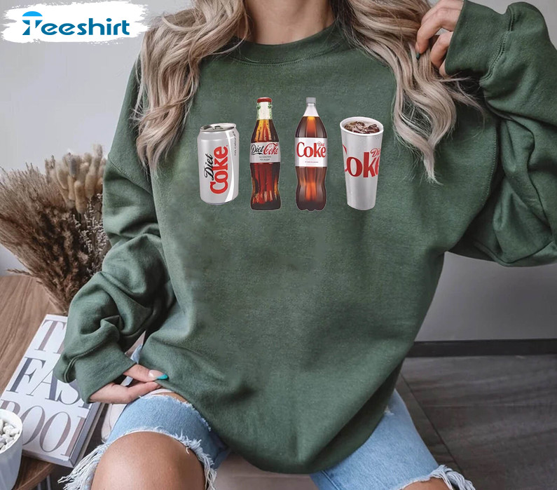 Trendy Diet Coke Sweatshirt, Soda Inspirational Unisex Hoodie Crewneck