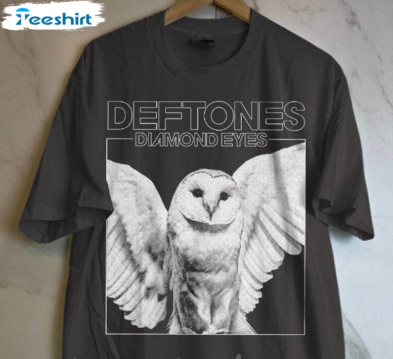 thumbnail image 2 of Deftones Tour Rock Band T-Shirt - Black Short Sleeve Men's Tee (LI328) 2 of 6
