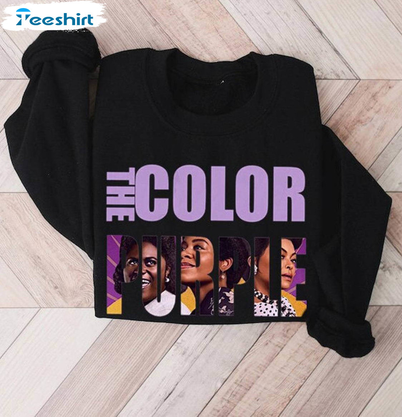 Limited The Color Purple Shirt, Fantastic Color Purple 2023 Crewneck Short Sleeve