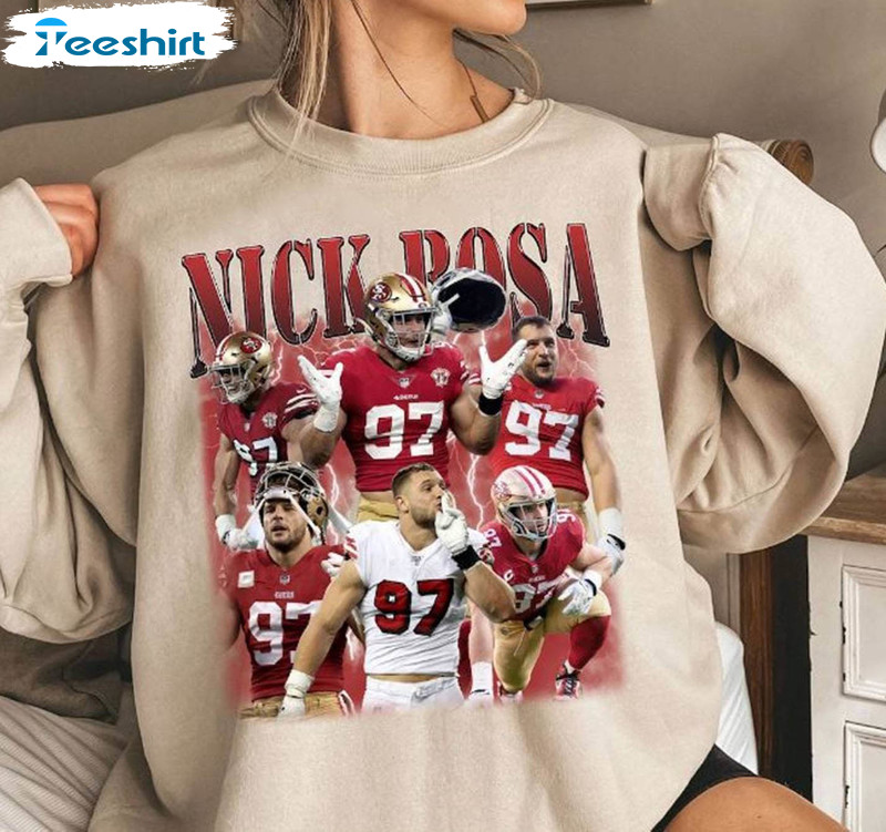 Nick Bosa Inspirational Sweatshirt, Groovy Nick Bosa Football Tank Top Tee Tops