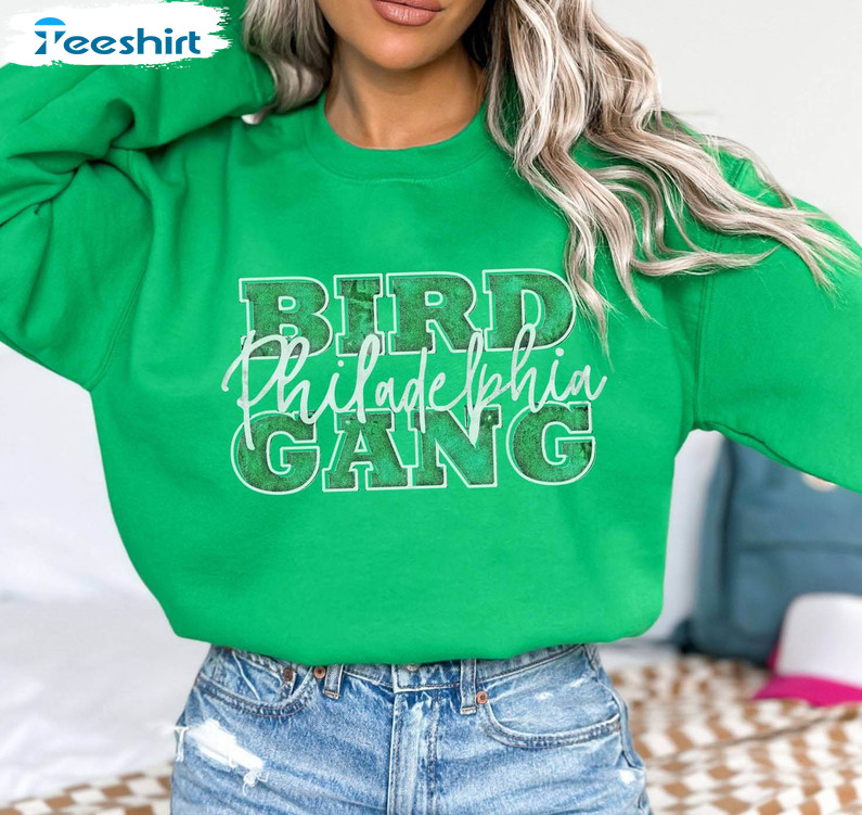 New Rare Go Birds Philadelphia T Shirt, Unique Bird Gang Sweatshirt Short Sleeve