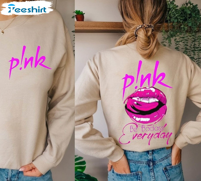 Pink Summer Carnival Groovy Shirt, Creative Pink Singer Crewneck Unisex Hoodie