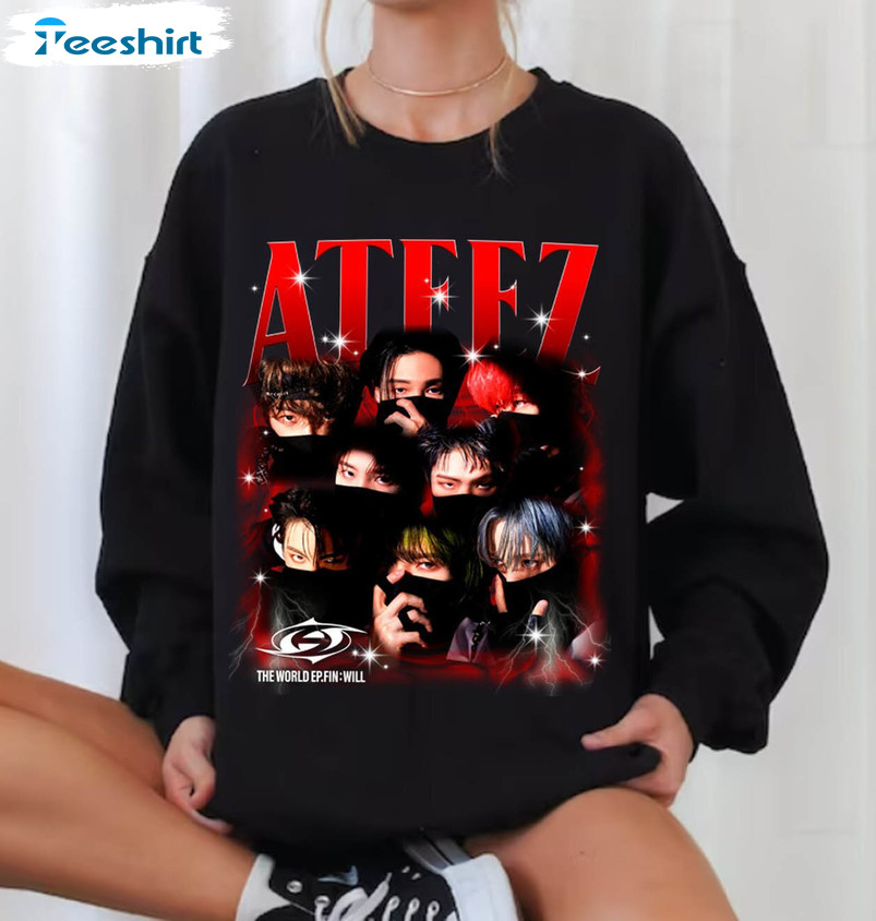 New Rare Ateez World Tour Shirt , Must Have Ateez Will Hoodie Unisex T Shirt