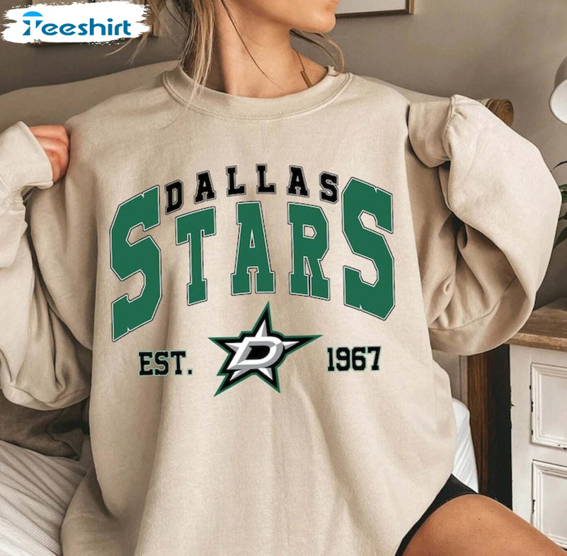 Dallas Stars Cool Design Shirt, Must Have Jersey Hockey Retro Short Sleeve Hoodie