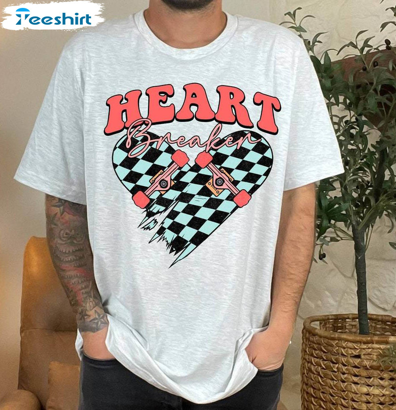 Unique Heartbreaker Valentines Sweatshirt , Heartbreaker Skateboard Shirt Hoodie