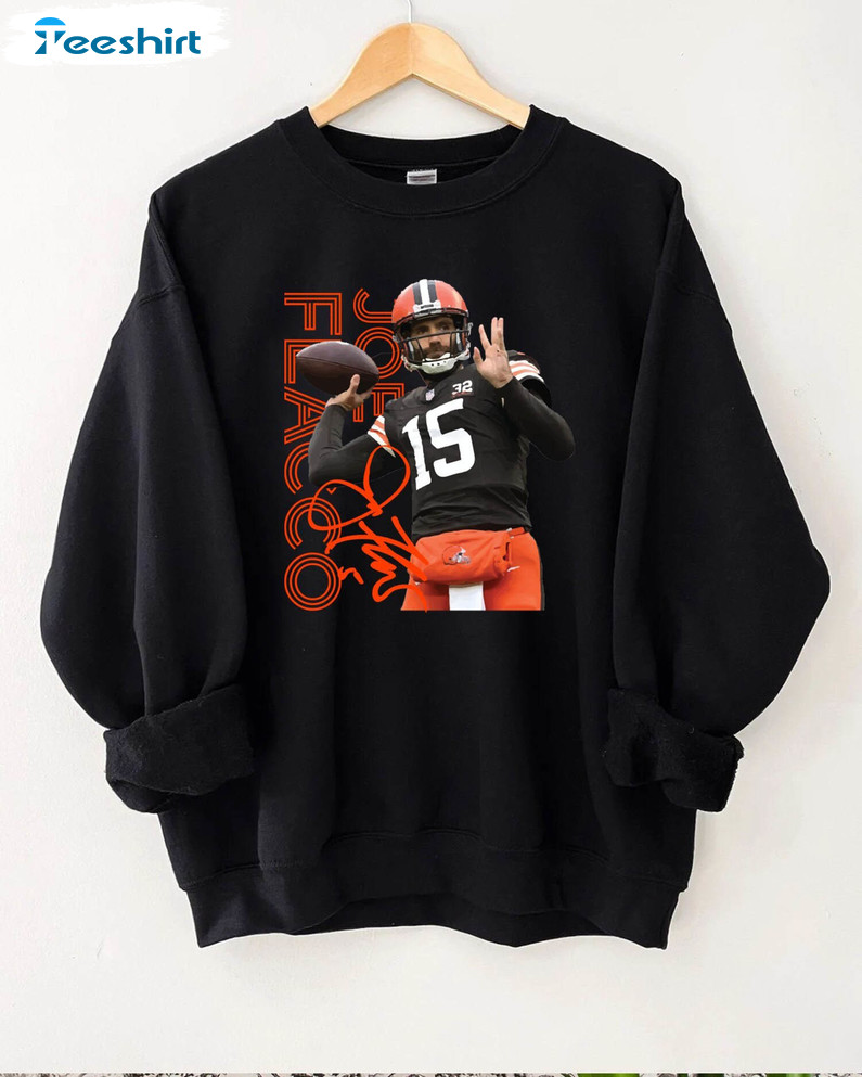 Cool Design Joe Flacco Shirt, Cleveland Browns Football Team Short Sleeve Hoodie