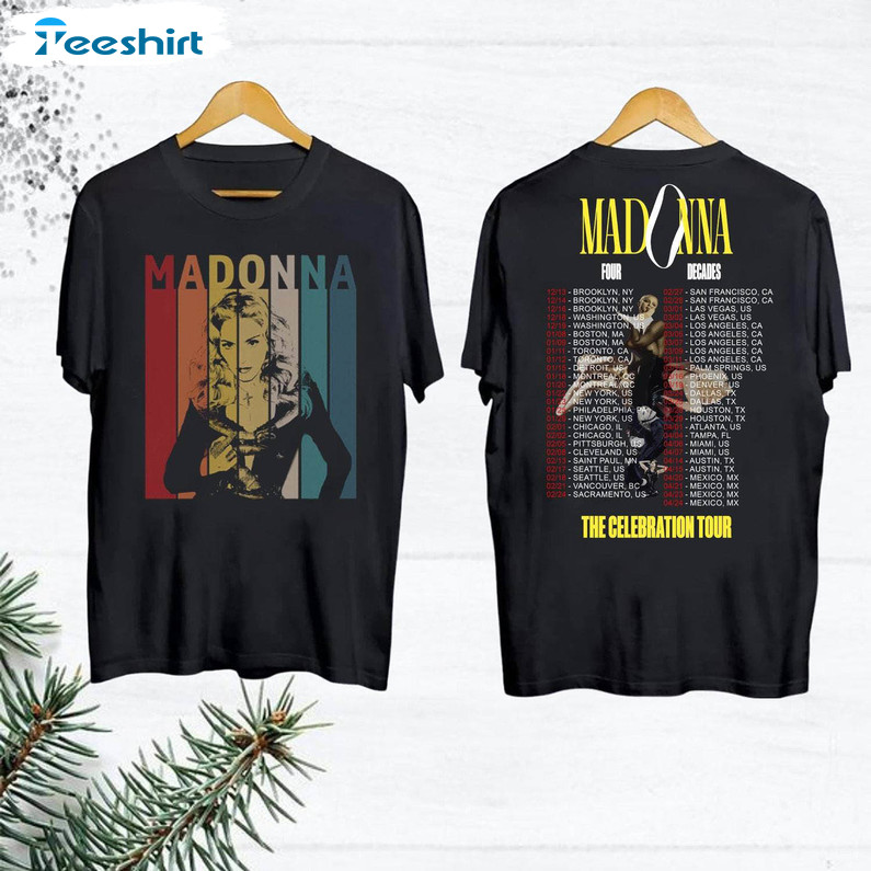 Cool Design Madonna Tour Shirt, Groovy The Celebration T Shirt Unisex Hoodie