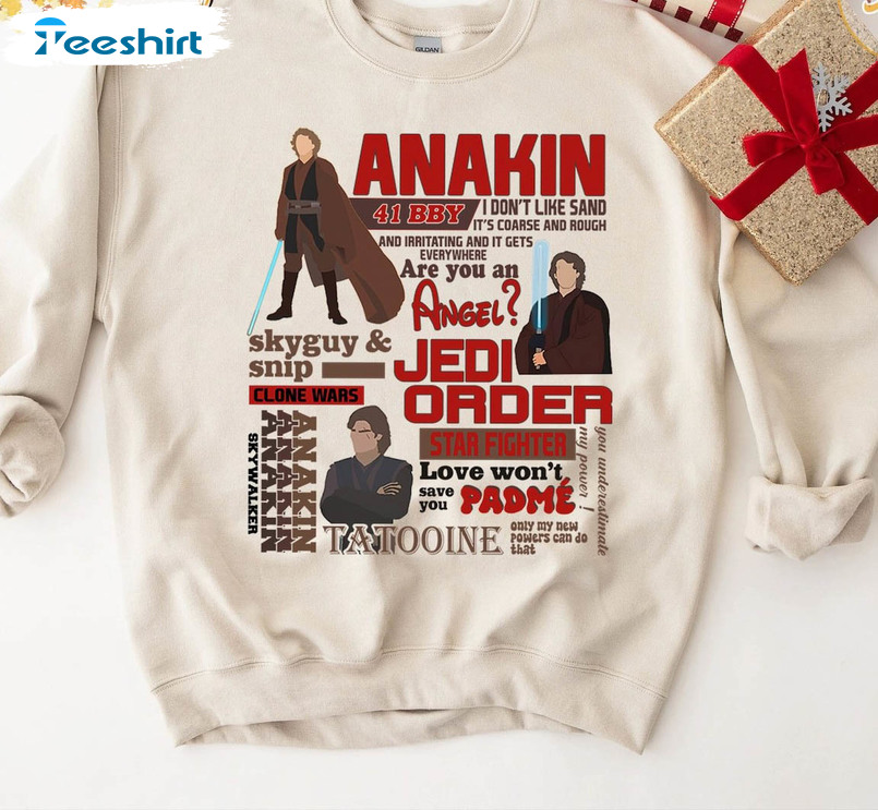 Cool Design Anakin Skywalker Shirt, Trendy Skywalker Sweatshirt Short Sleeve