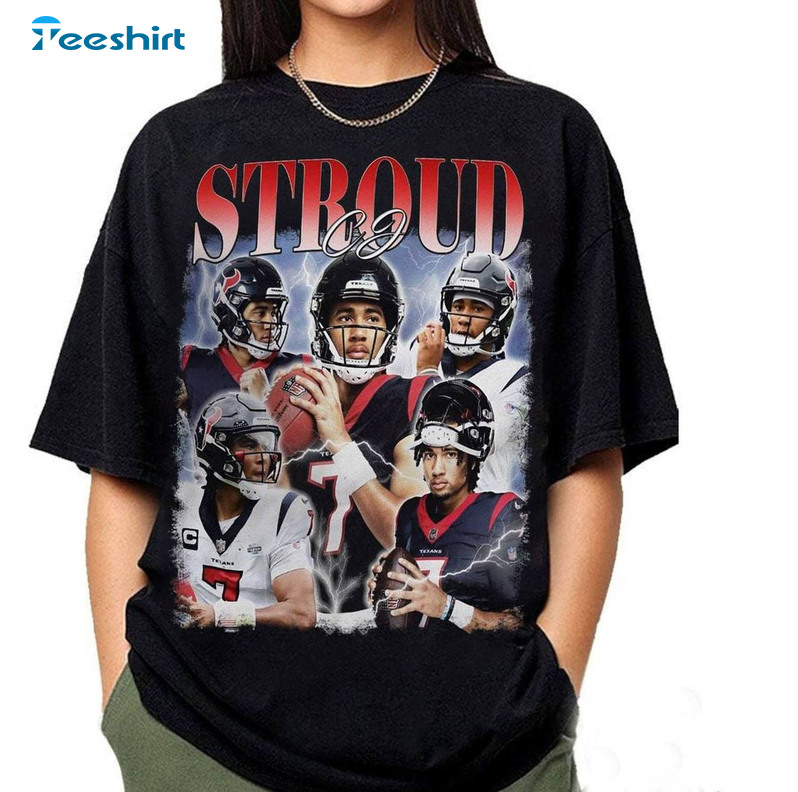 Vintage Cj Stroud Shirt, Limited American Football Unisex Hoodie Crewneck