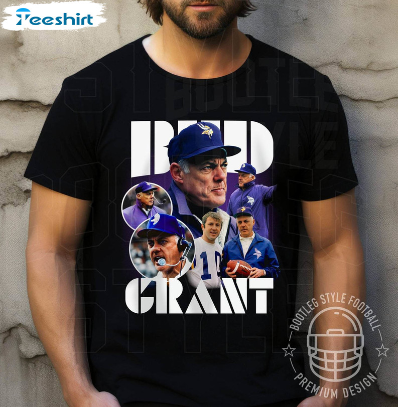 Bud Grant Limited Shirt, Retro Football Unisex Hoodie Long Sleeve