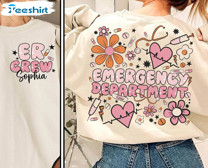 Emergency Room Nurse T Shirt, Cute Emergency Department Valentine Shirt Hoodie