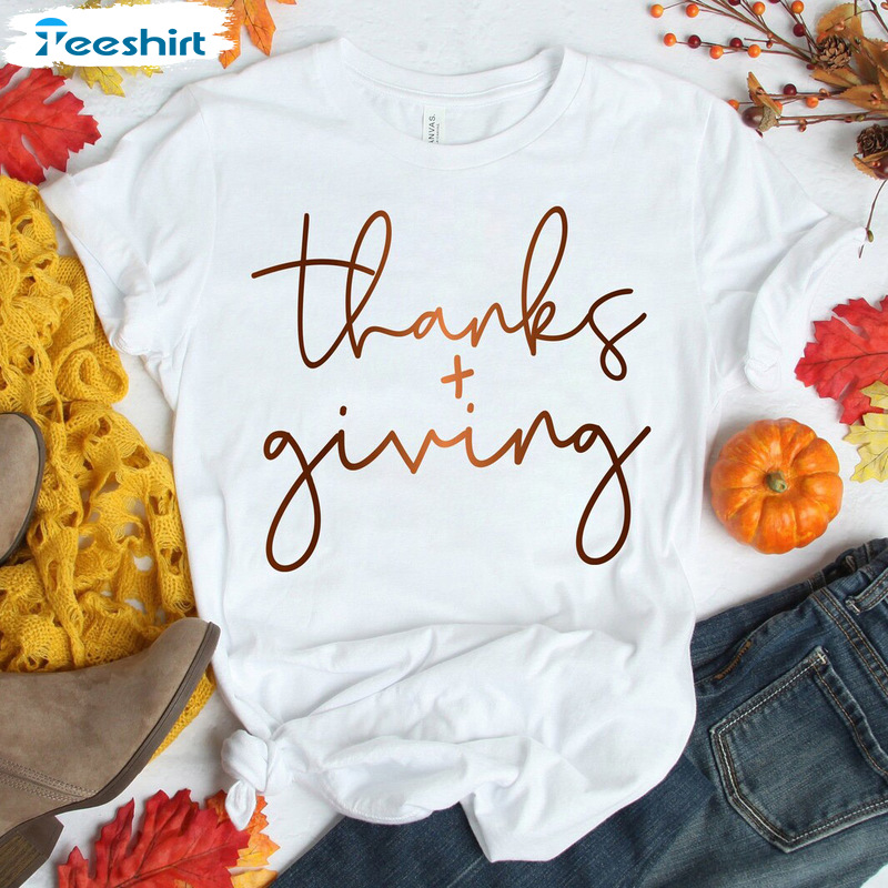 Thanksgiving Vintage Shirt - Thankful Fall Sweater Short Sleeve For Family