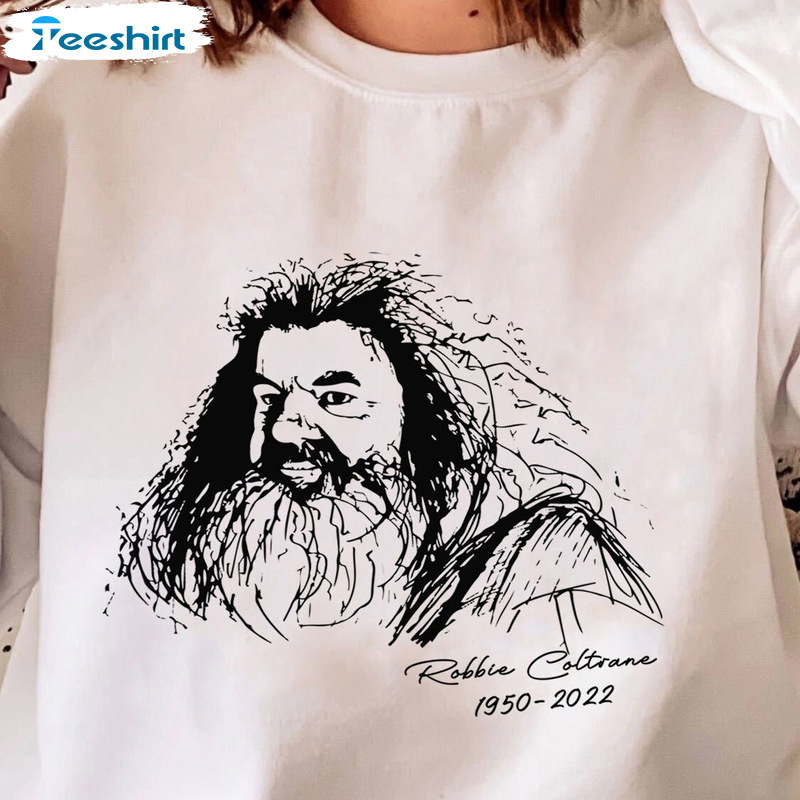 Hagrid Vintage Sweatshirt - Rip Robbie Coltrane Shirt Short Sleeve
