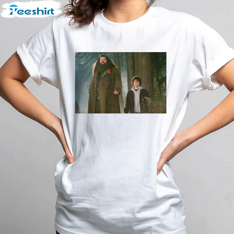 Robbie Coltrane Shirt - Hagrid And Harry Unisex T-shirt Long Sleeve