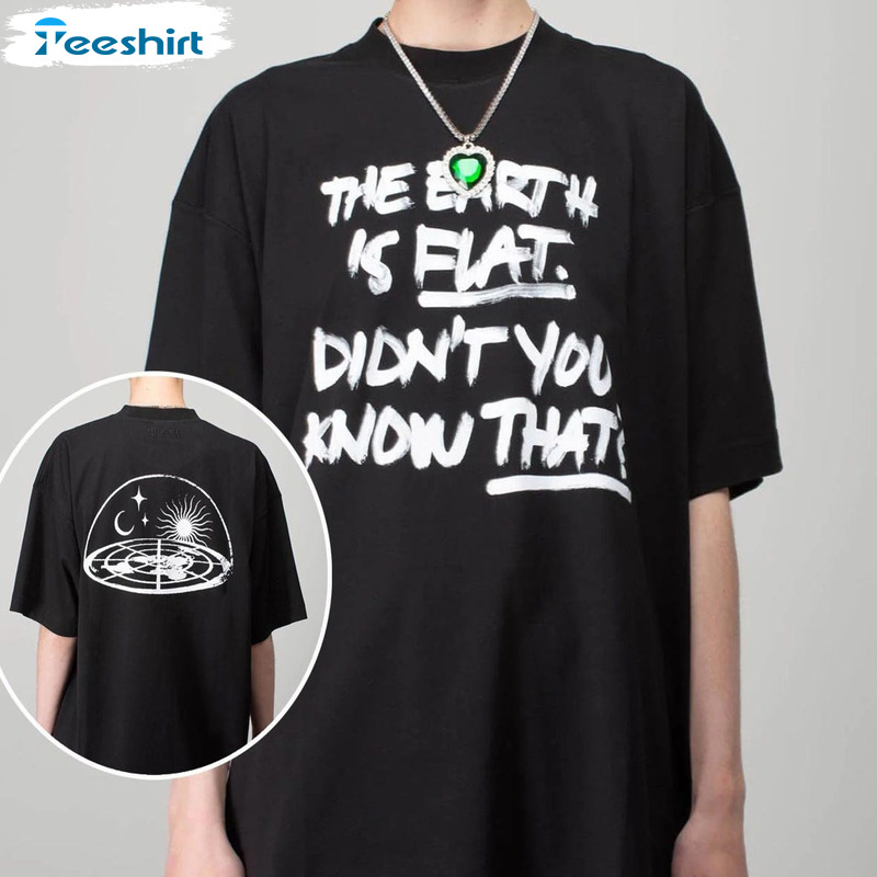 Yoongi Flat Earth Shirt - Yoongi Bangtan Trending Tee Tops Sweater