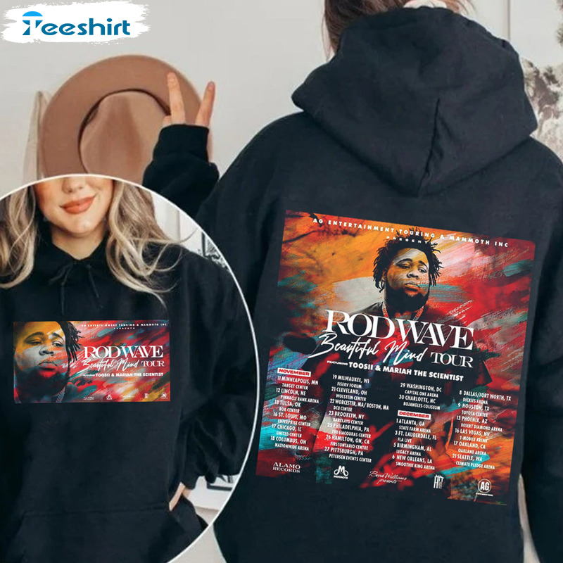 Beautiful Mind Tour 2022 Shirt - Rod Wave Sweatshirt Crewneck For Fan