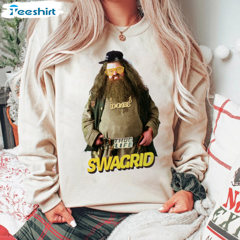 Swagrid Hagrid Sweatshirt - Rip Robbie Coltrane Tee Tops Sweater