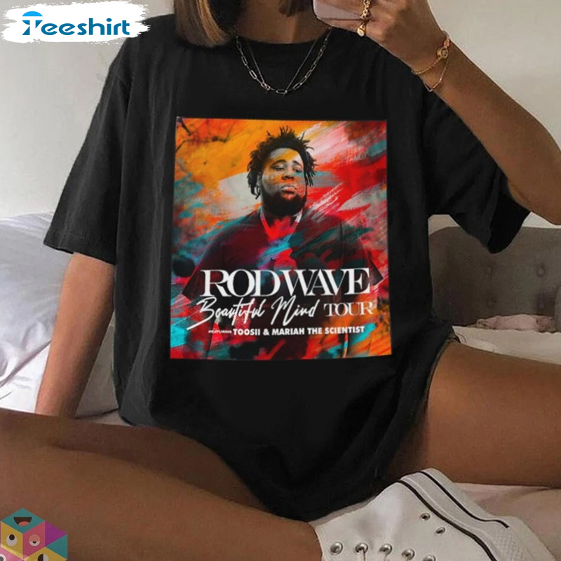 Rod Wave Shirt - Beautiful Mind Tour Trending Crewneck Unisex Hoodie