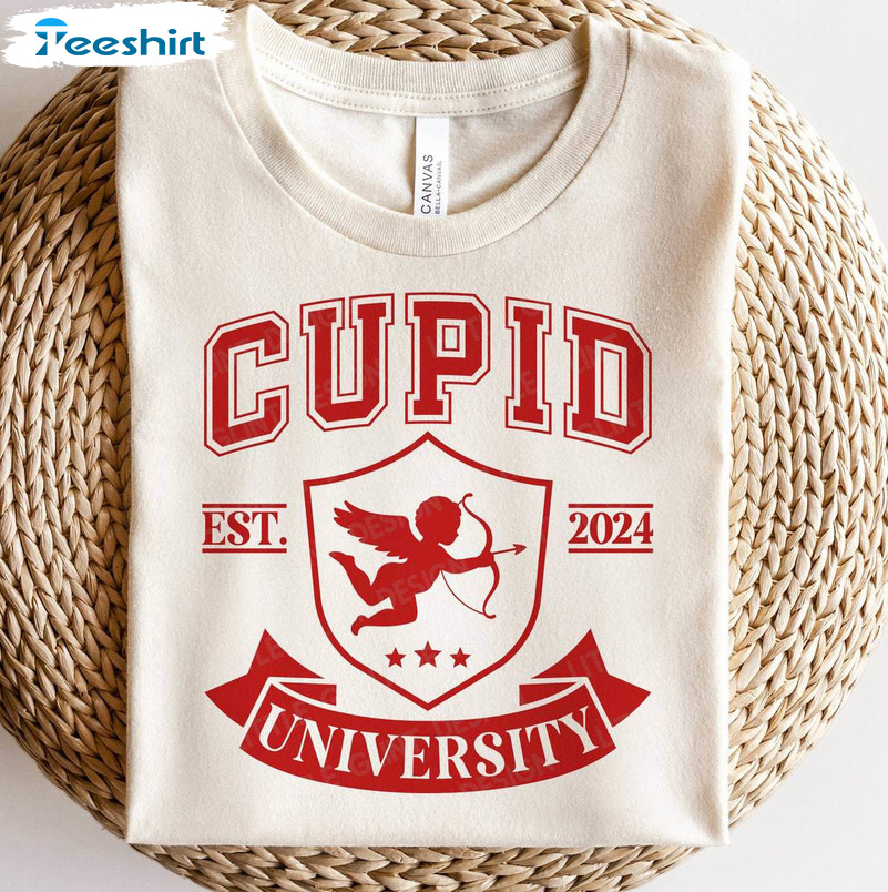 Funny Cupid University Shirt, New Rare Love University Sweatshirt Tee Tops