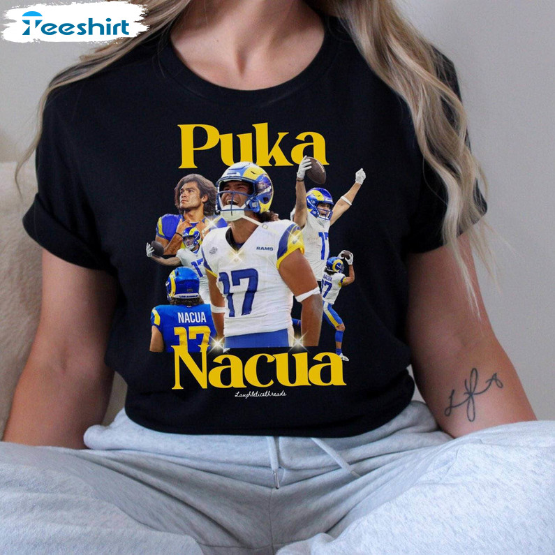 Limited Puka Nacua New Rare Shirt, Unique Rams Football Unisex Hoodie Long Sleeve