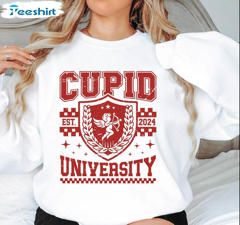 Cupid University Inspirational Shirt, University Short Sleeve Unisex Hoodie