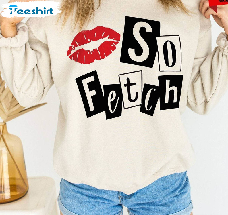 Must Have So Fetch Shirt, On Wednesdays We Wear Pink Long Sleeve Crewneck