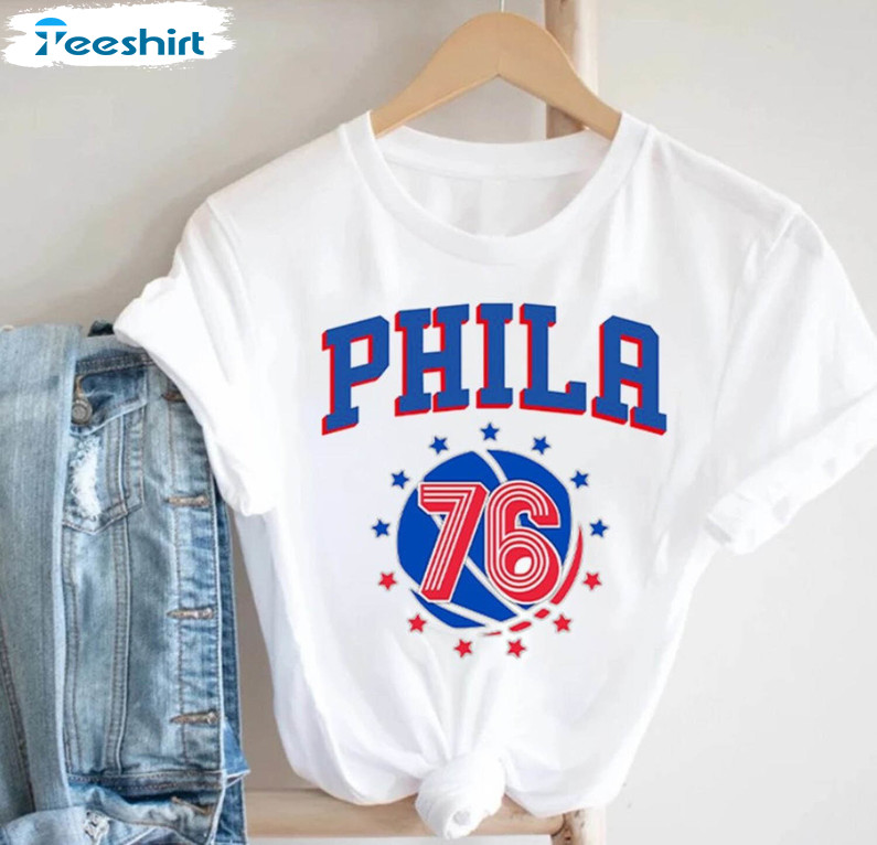 Groovy Philadelphia 76ers Shirt, Retro Old School Design Unisex Hoodie Tank Top