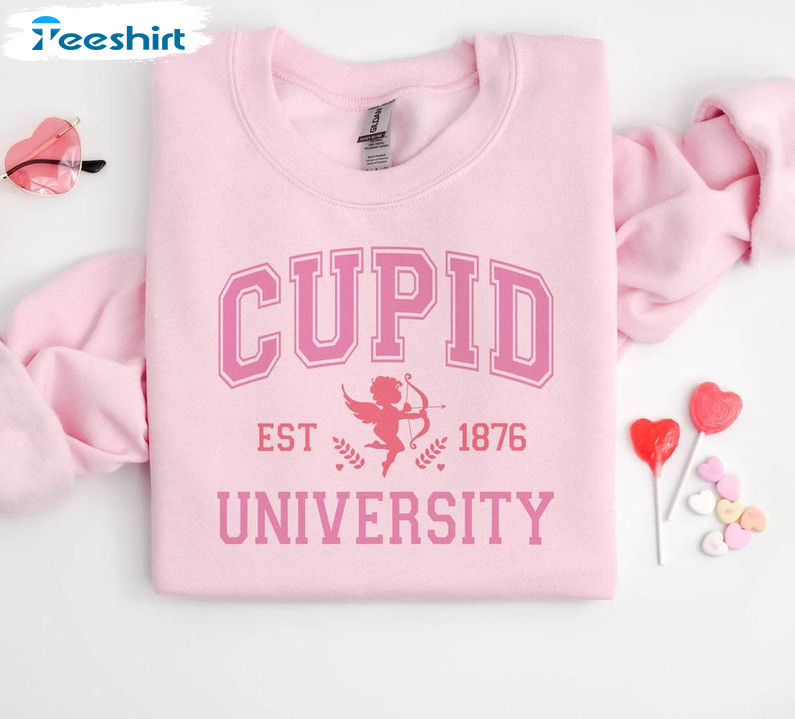 Limited Cupid University Shirt, Must Have Crewneck Sweatshirt For Valentine's Day