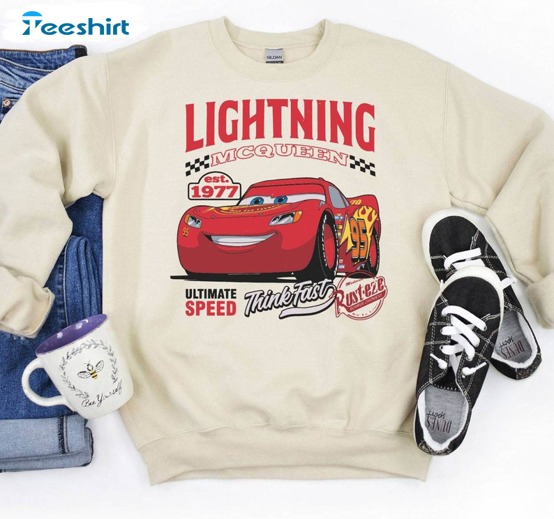 Must Have Pixar Cars Movie T Shirt , Vintage Lightning Mcqueen Shirt Unisex Hoodie