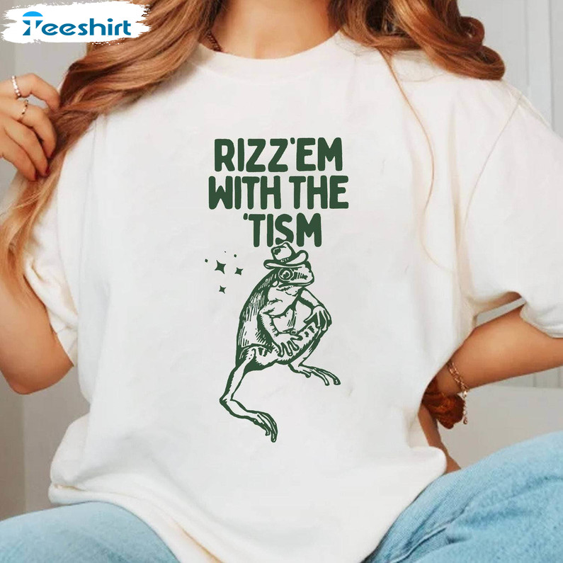 Trendy Rizz Em With The Tism Shirt, Autism Awareness Neurodiversity Crewneck Tank Top