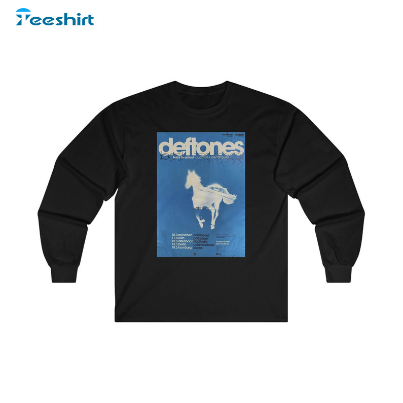 Comfort Deftones Shirt, White Pony Band Unisex Hoodie Short Sleeve