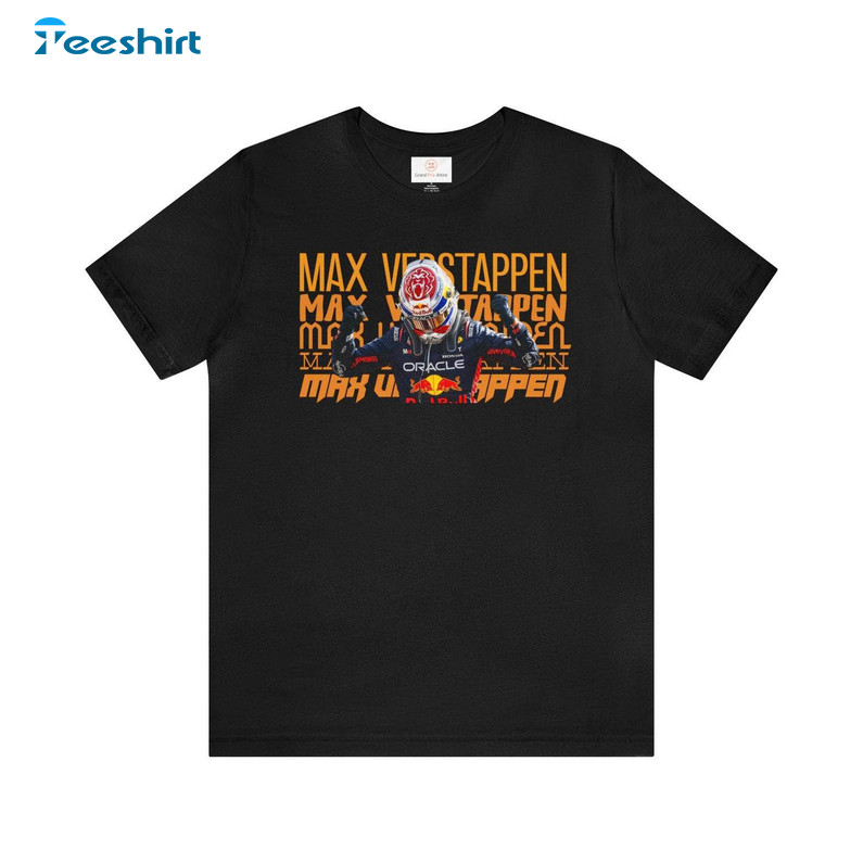 Limited Max Verstappen Shirt, Unique Red Bull Racing F1 Crewneck Short Sleeve