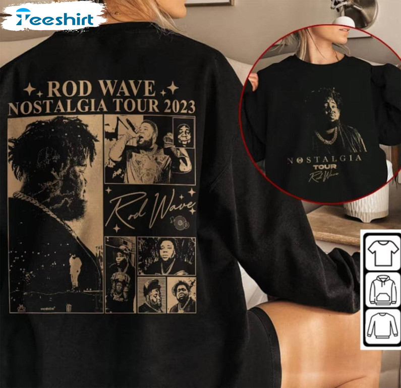 Groovy Rod Wave Nostalgia 90s Rap Music T Shirt, Cute Rod Wave Shirt Unisex Hoodie