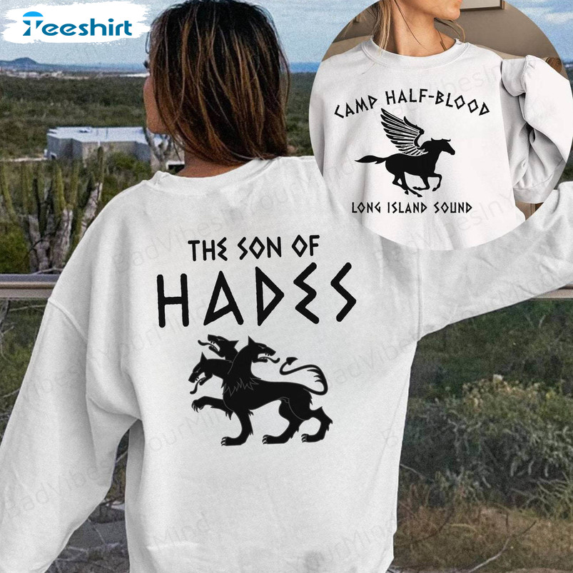 Limited Camp Halfblood Shirt, Neutral Heroes Of Olympus Crewneck Long Sleeve