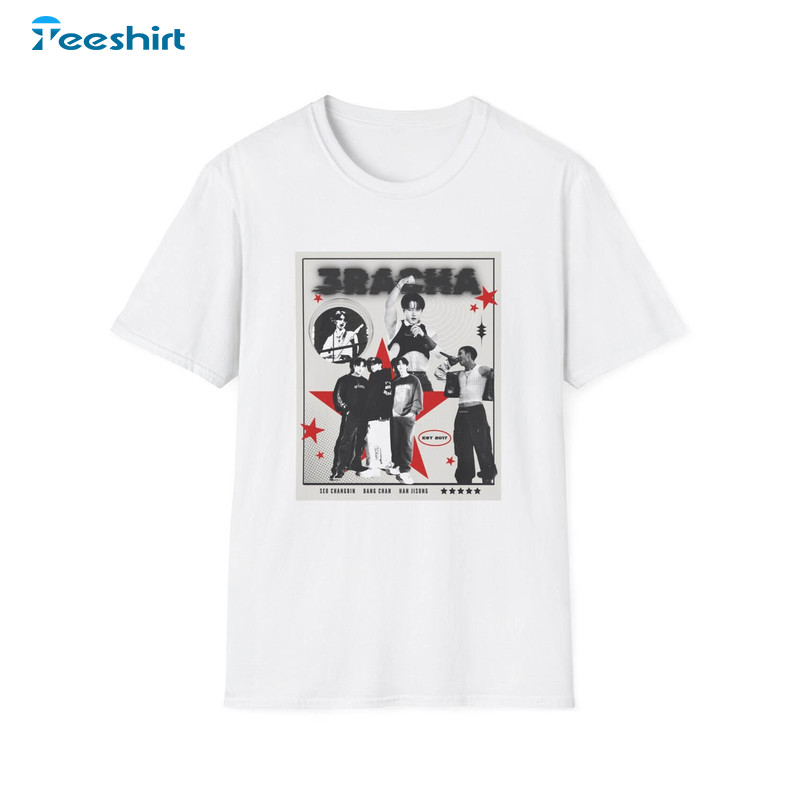 New Rare Stray Kids 3RACHA Shirt, Trendy Kpop Short Sleeve Unisex Hoodie