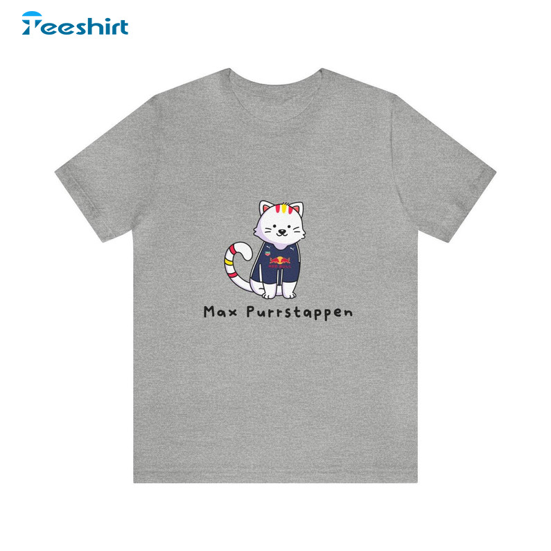 Trendy Max Verstappen Shirt, Fantastic Cat Short Sleeve Unisex T Shirt