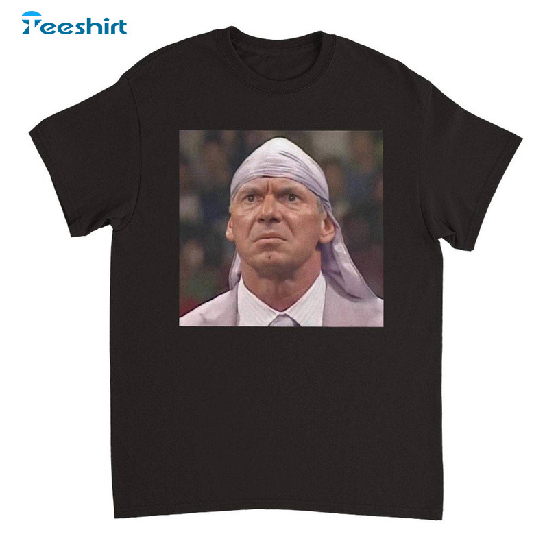 Groovy Vince Mcmahon Durag Shirt, Creative Wrestling Short Sleeve Sweater