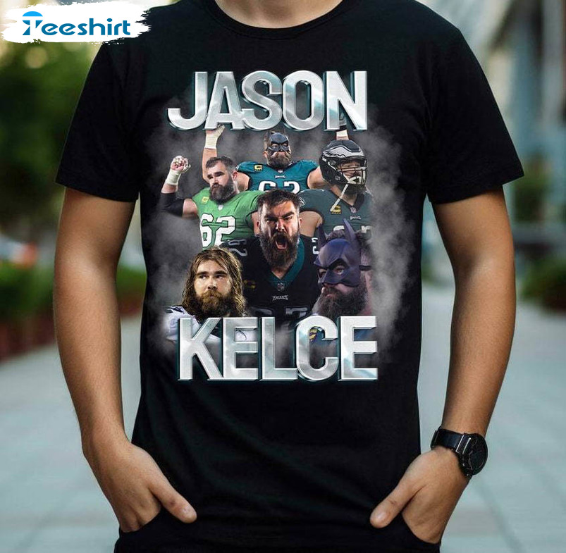 Jason Kelce New Rare Shirt, Philadelphia Eagles Football Long Sleeve Crewneck