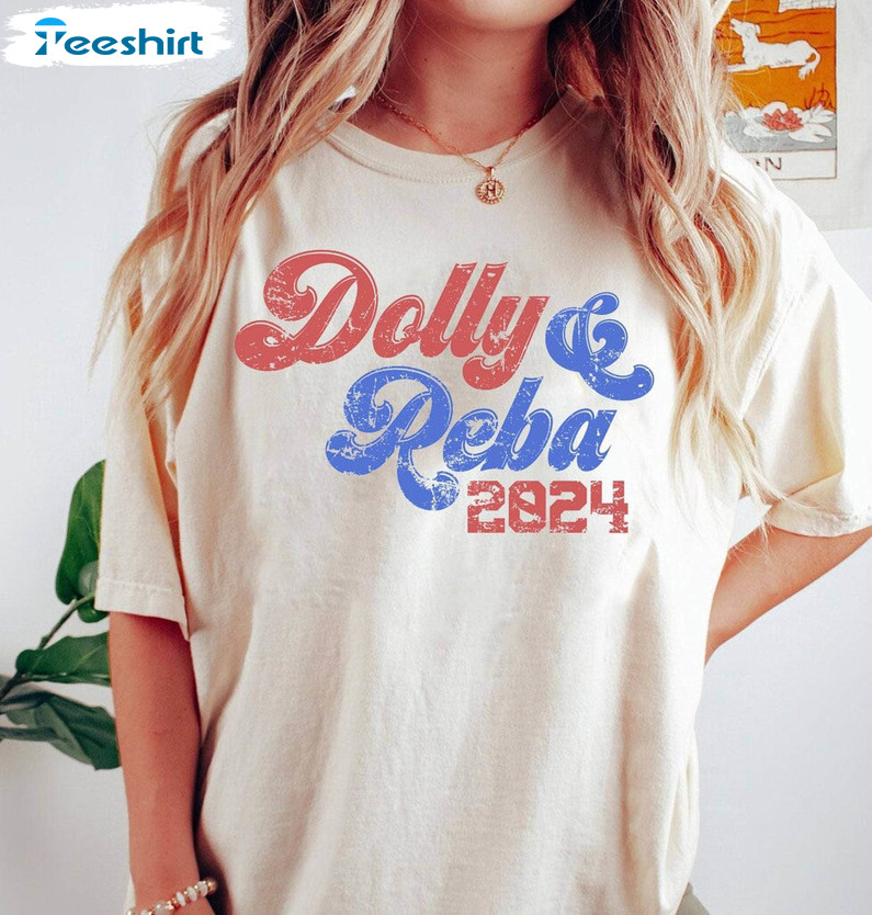 Limited Dolly Reba 2024 Shirt, Modern 4th Of July Tee Tops Short Sleeve