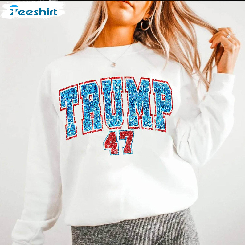 Groovy Trump Varsity Shirt, Republican Proud Conservative Inspired Sweater Long Sleeve